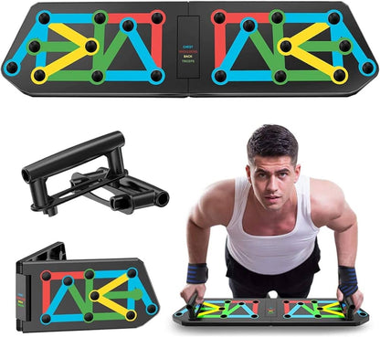 12 in 1 Push Up Board System Foldable Workout Portable Trainer for Home Fitnes